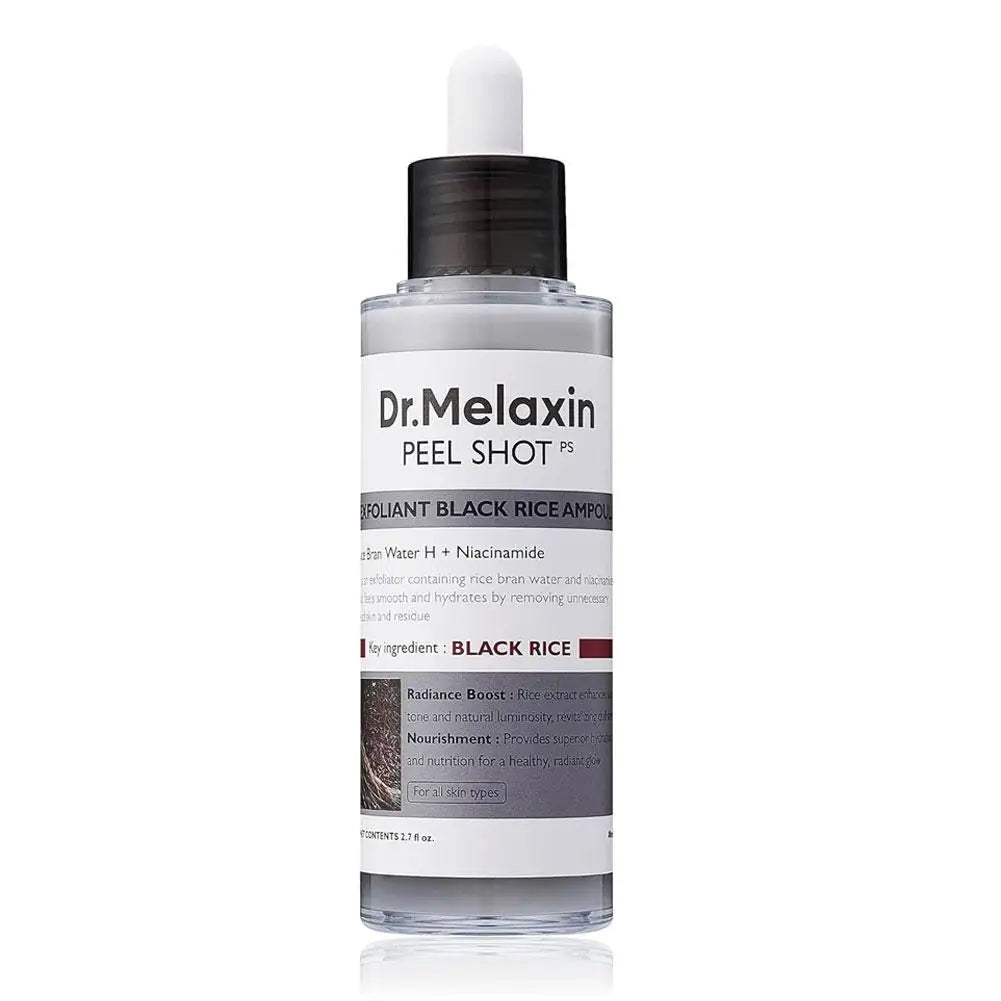 80Ml Peel Shot Glow White Rice Peeling Ampoule Exfoliating Serum for Brighter Skin Cornish Beauty Essentials Balance Soothe Skin